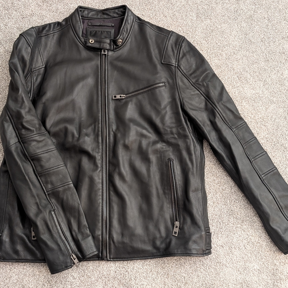 Andrew Marc Black Leather Jacket